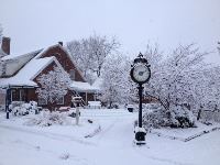 Snowy Downtown