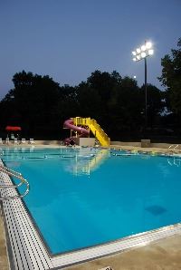 Slide at the End of the Pool