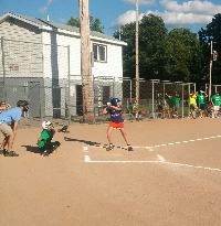 Kids Playing Baseball