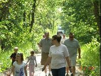 Families Walking a Trail