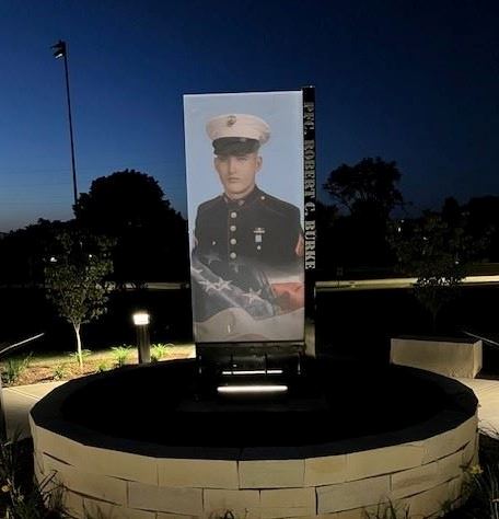 Burke monument, evening Burke monument, evening